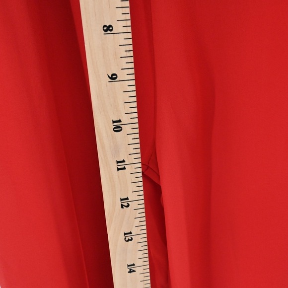 VAVA Joy Han Womens Embroidered Jumpsuit Size S Red Wide Leg Off Shoulder Floral - Picture 7 of 16